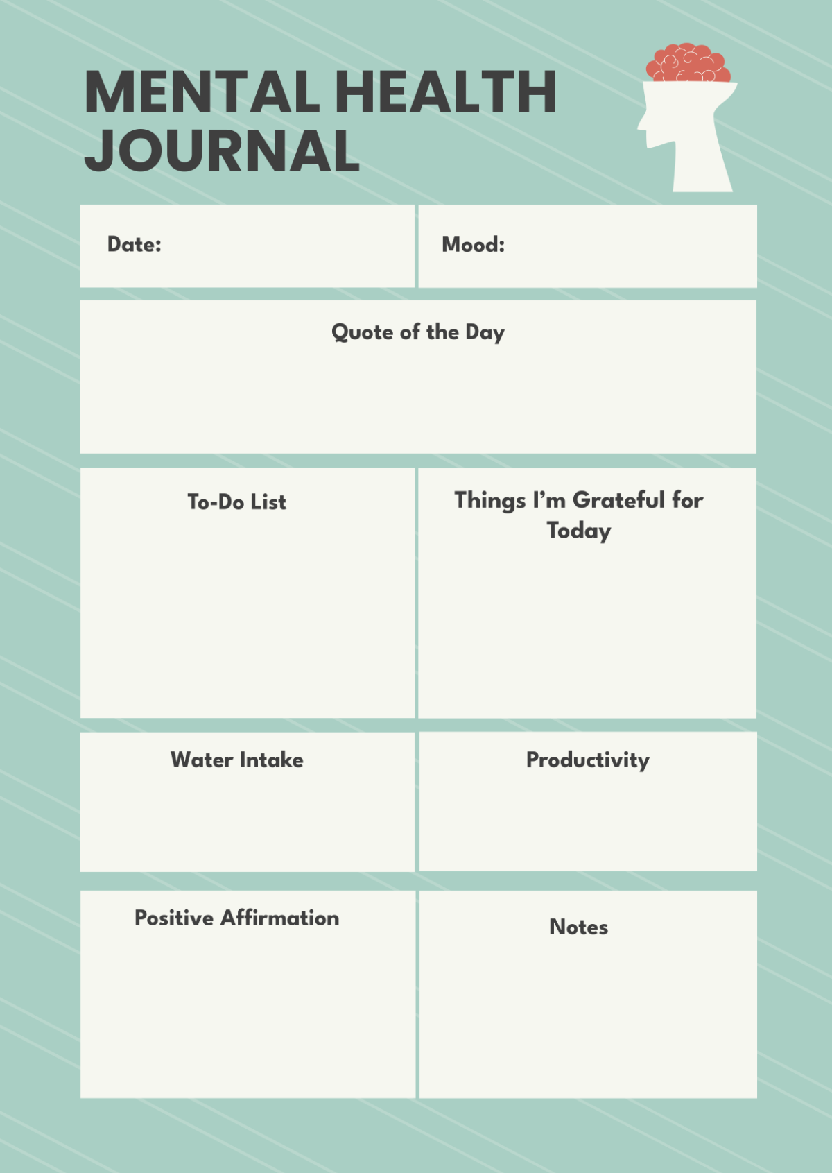 Free Printable Mental Health Journal