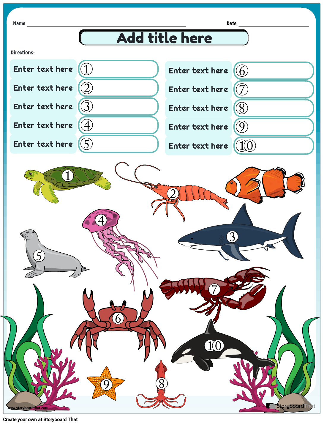 Free Printable Ocean Worksheets For Preschoolers