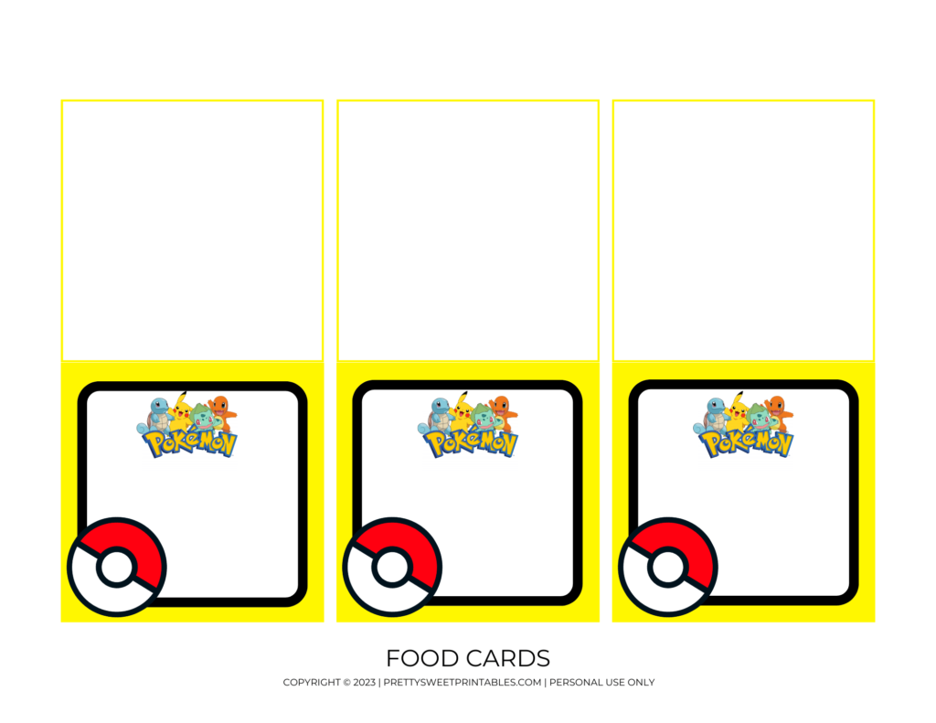 Free Pokemon Party Printables Pretty Sweet Printables