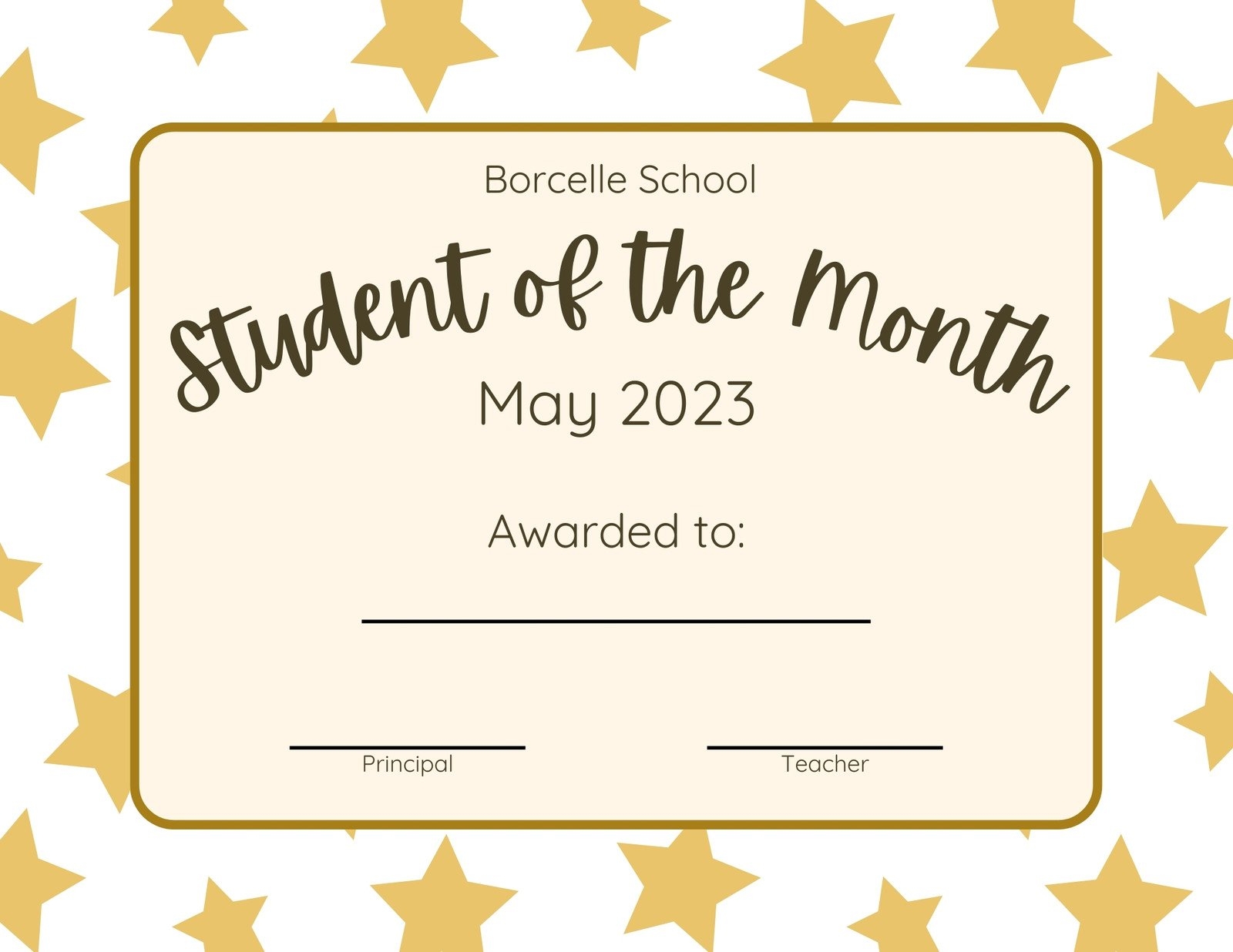 Printable Award Certificate Free