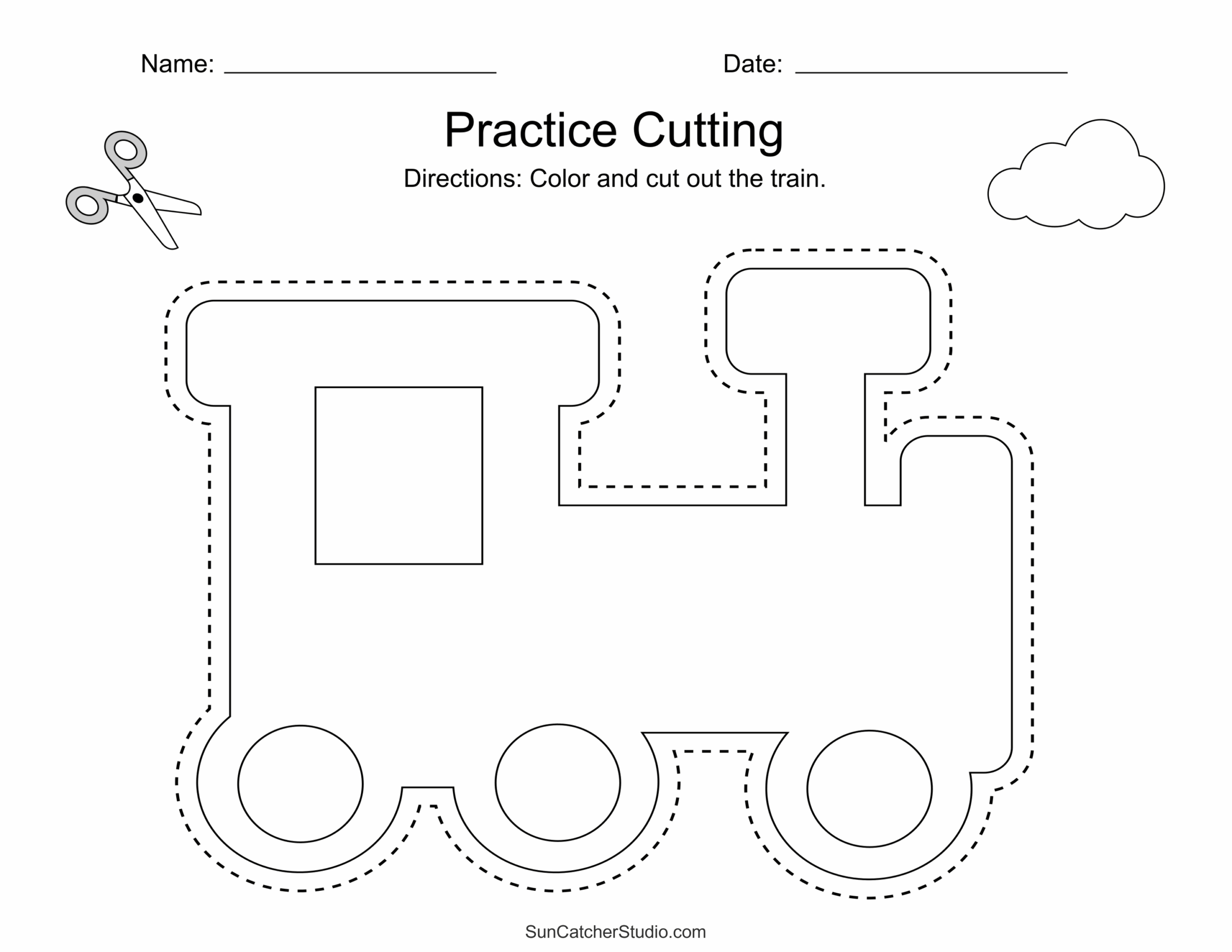 Free Printable Cutting Worksheets For Preschoolers Free Printables Monograms Design Tools Patterns DIY Projects