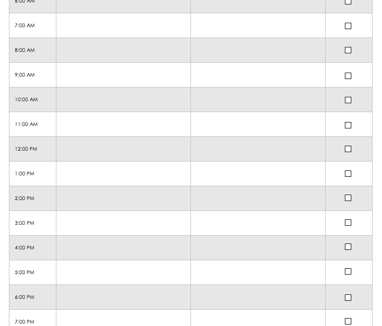 Free Printable Daily Calendar Templates Smartsheet