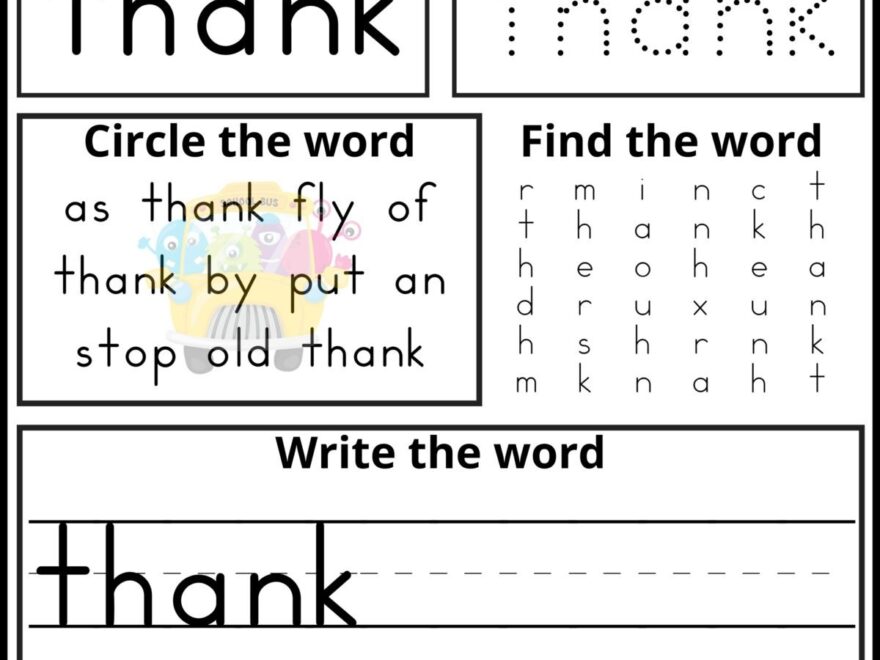 Free Printable First Grade Sight Word Practice Sheets Frugal Mom Eh