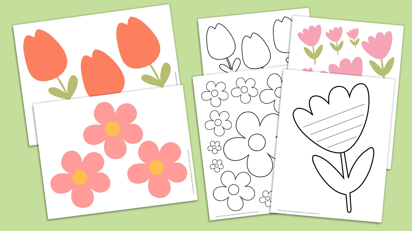 Free Printable Flower Template Cut Out