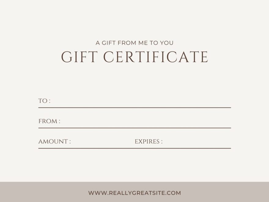 Free Printable Gift Certificate Templates To Customize Canva Worksheets Library