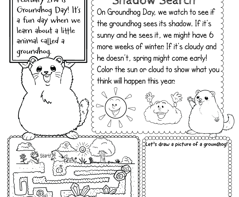 Free Printable Groundhog Day Worksheet