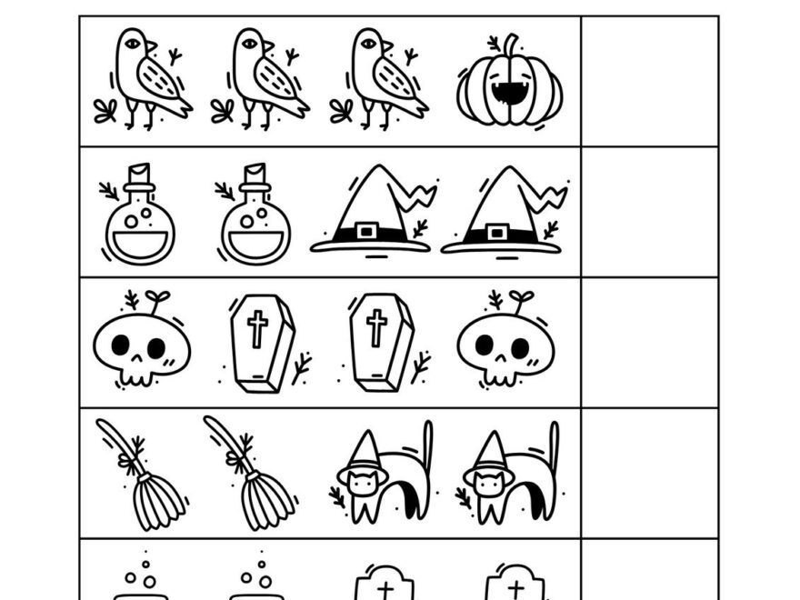 Free Printable Halloween Worksheet Templates To Edit Canva