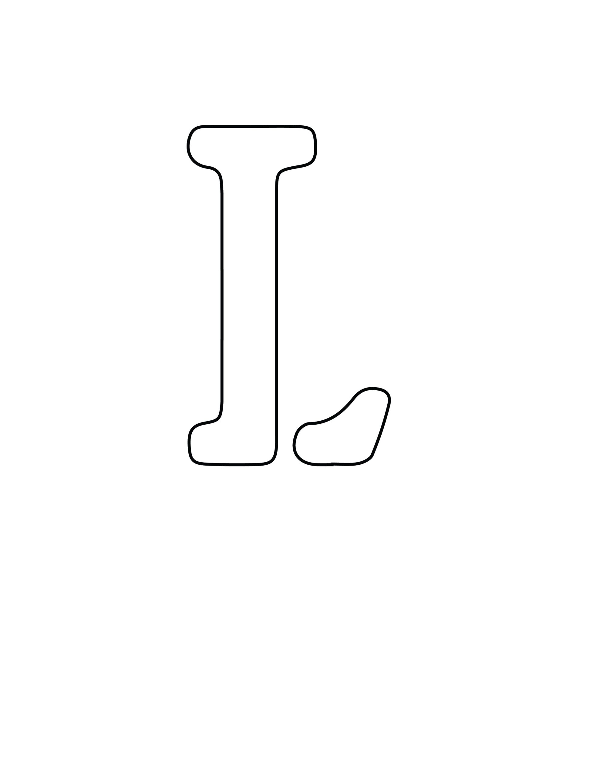 Free Printable Letter Stencils Letter L Stencil