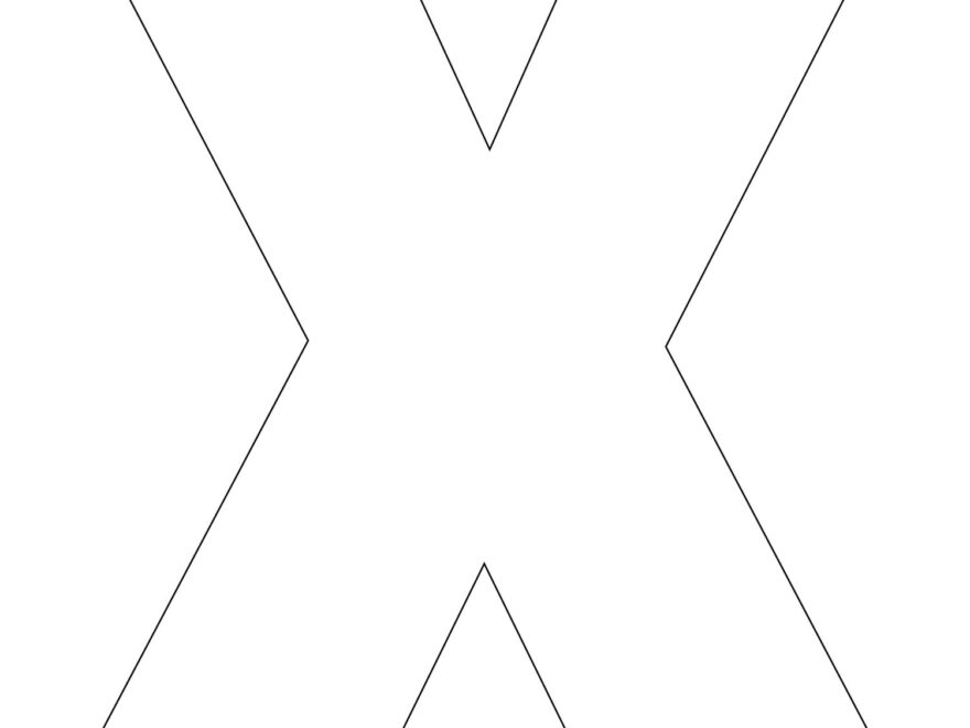 Free Printable Letters Template Uppercase Alphabet