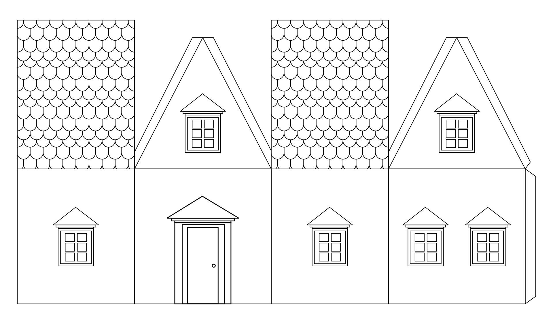 Free Printable Paper House Pattern