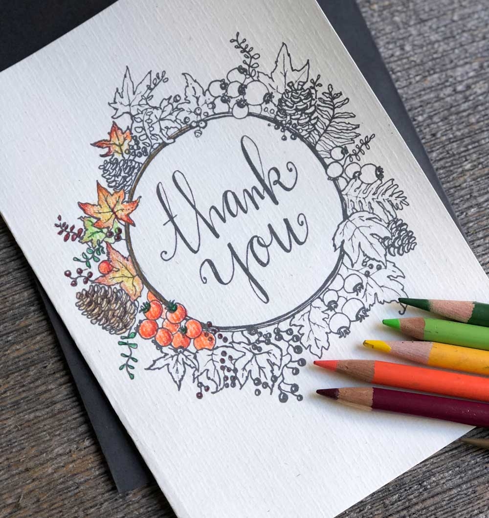 Printable Free Printable Thank You Card Template