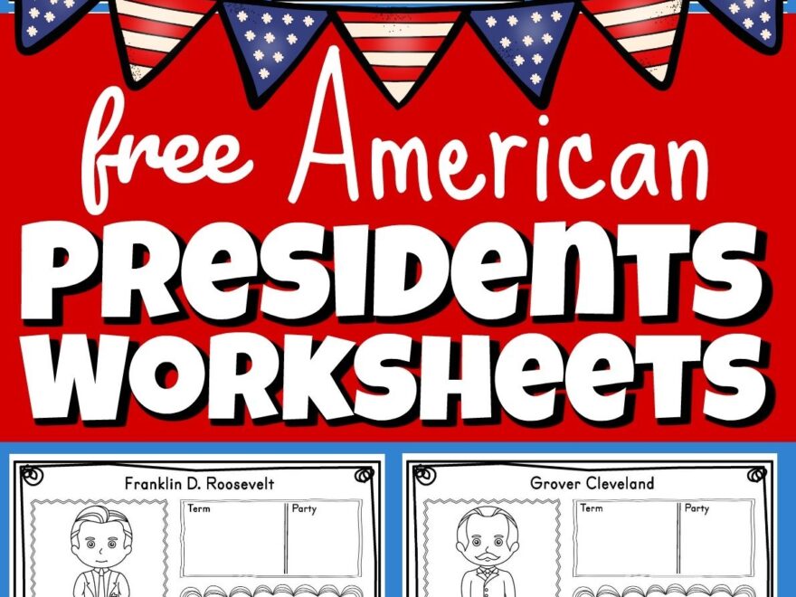 FREE Printable US President Worksheets