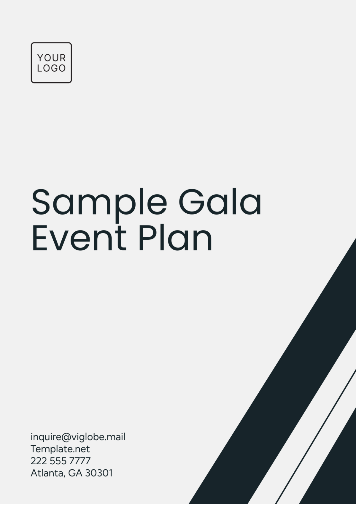 Free Sample Gala Event Plan Template To Edit Online