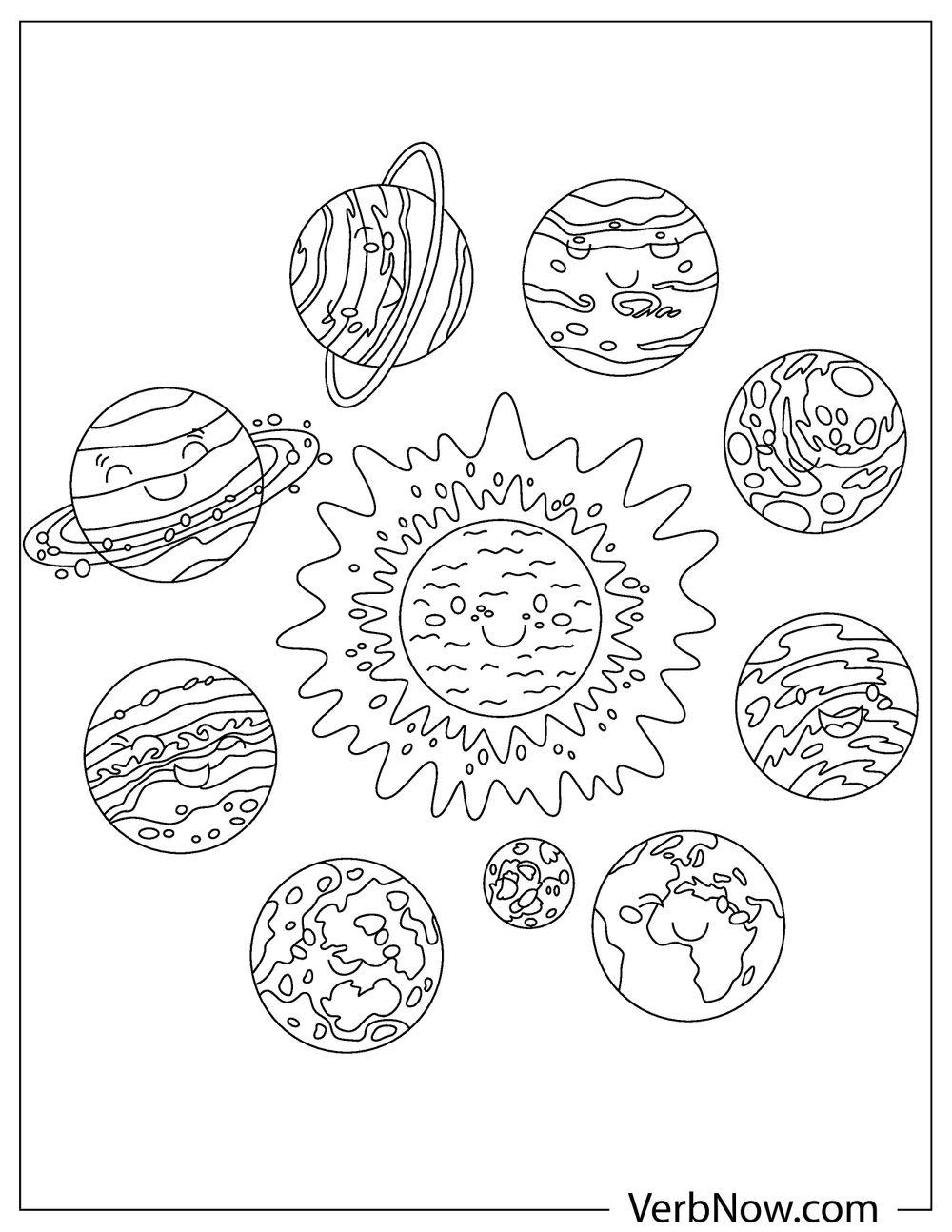 Printable Solar System Coloring Pages