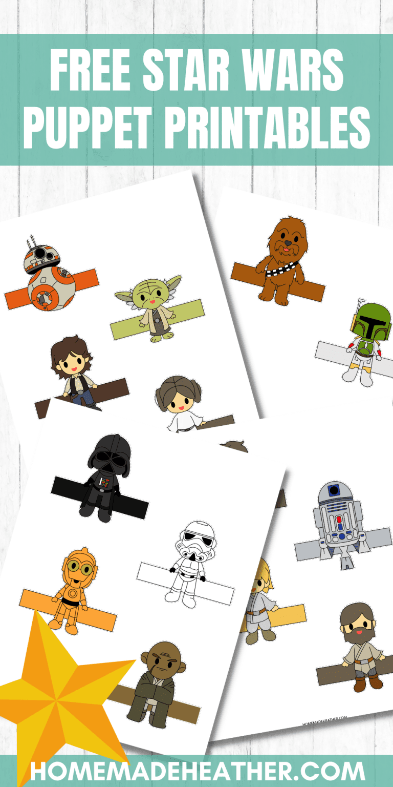 Free Star Wars Puppet Printables Homemade Heather