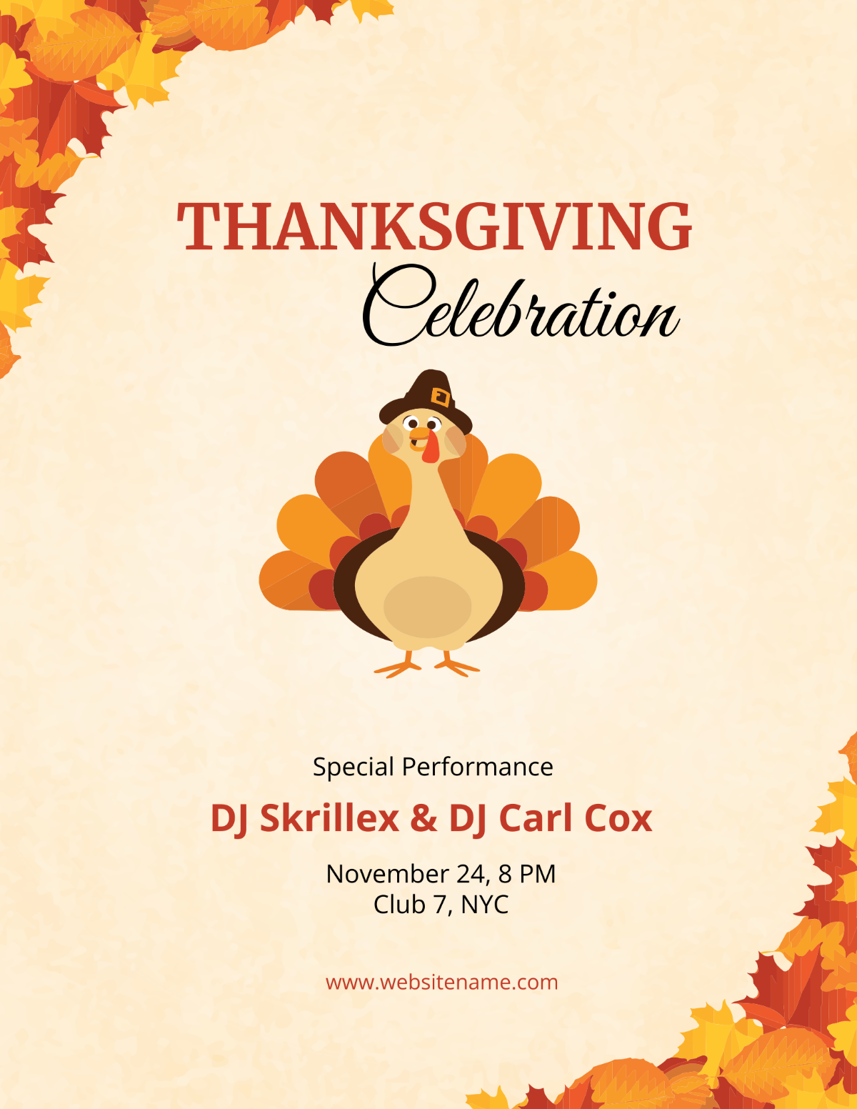 Free Printable Thanksgiving Flyer Templates