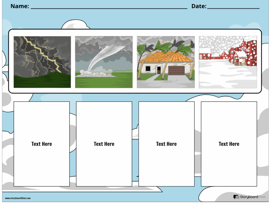 Free Weather Worksheets For Kids Storyboard That