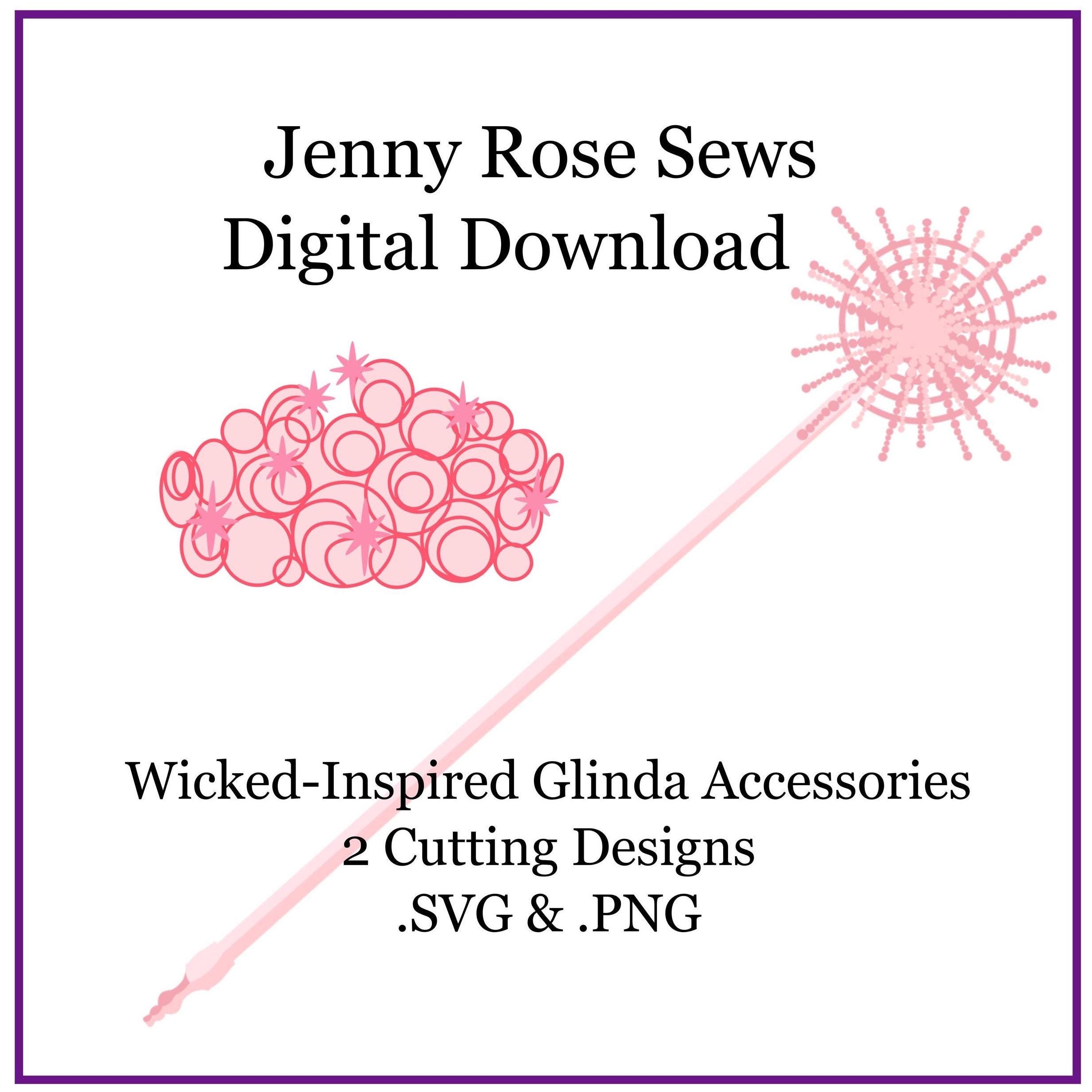 Galinda inspired Good Witch Crown And Wand png And svg Design Files Digital Download For Cutting Machines And Cricuit Etsy