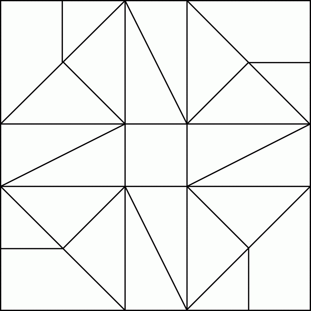 Pattern Blocking Coloring Pages Printable