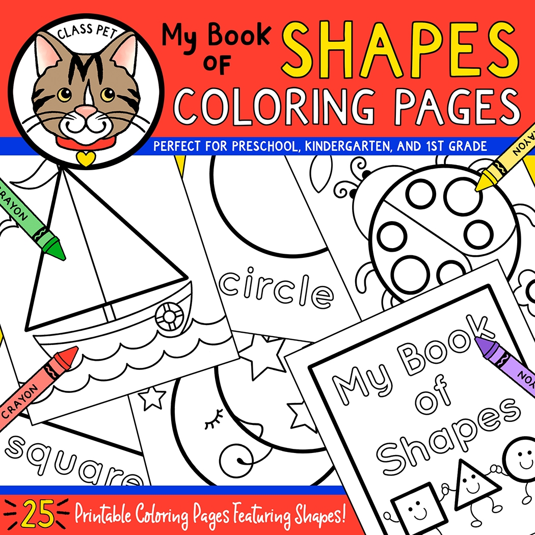 Printable Shape Kindergarten Coloring Pages
