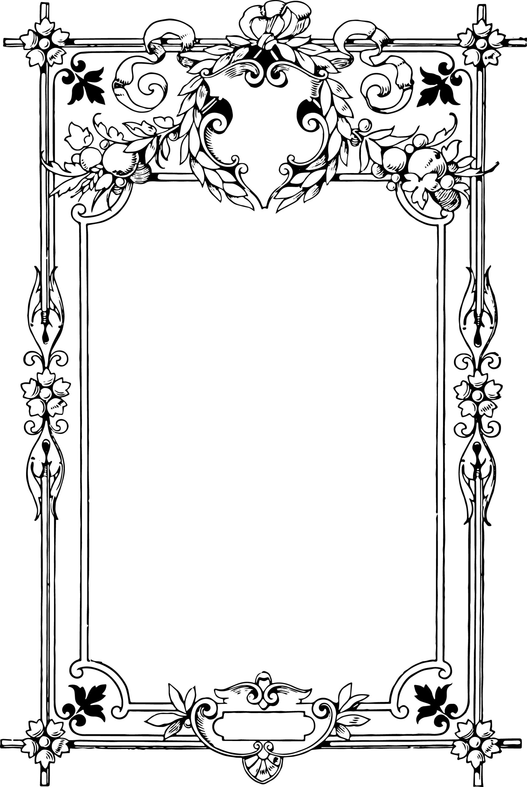 Free Printable Black And White Borders