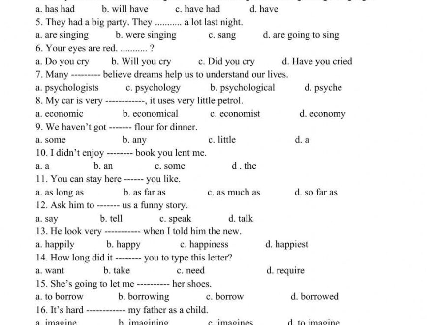 Grammar Interactive Exercise For Grade 11 Live Worksheets Worksheets Library