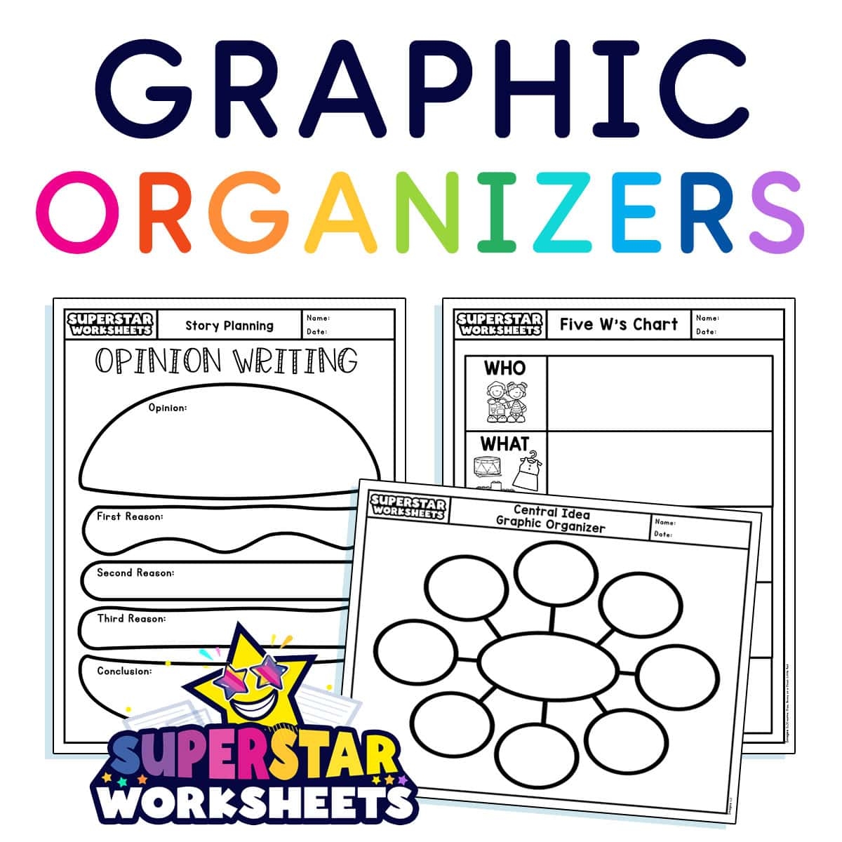 Graphic Organizers Free Printables Superstar Worksheets