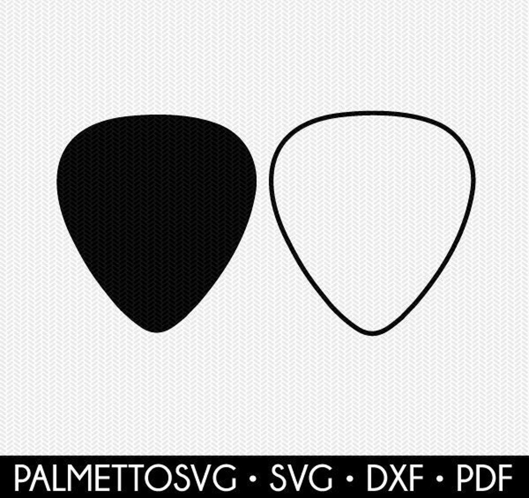 Guitar Pick Svg Pick Svg Pick Outline Svg Guitar Pick Dxf Pick Cut File Svg Files For Cricut Cricut Downloads Commercial Use Etsy