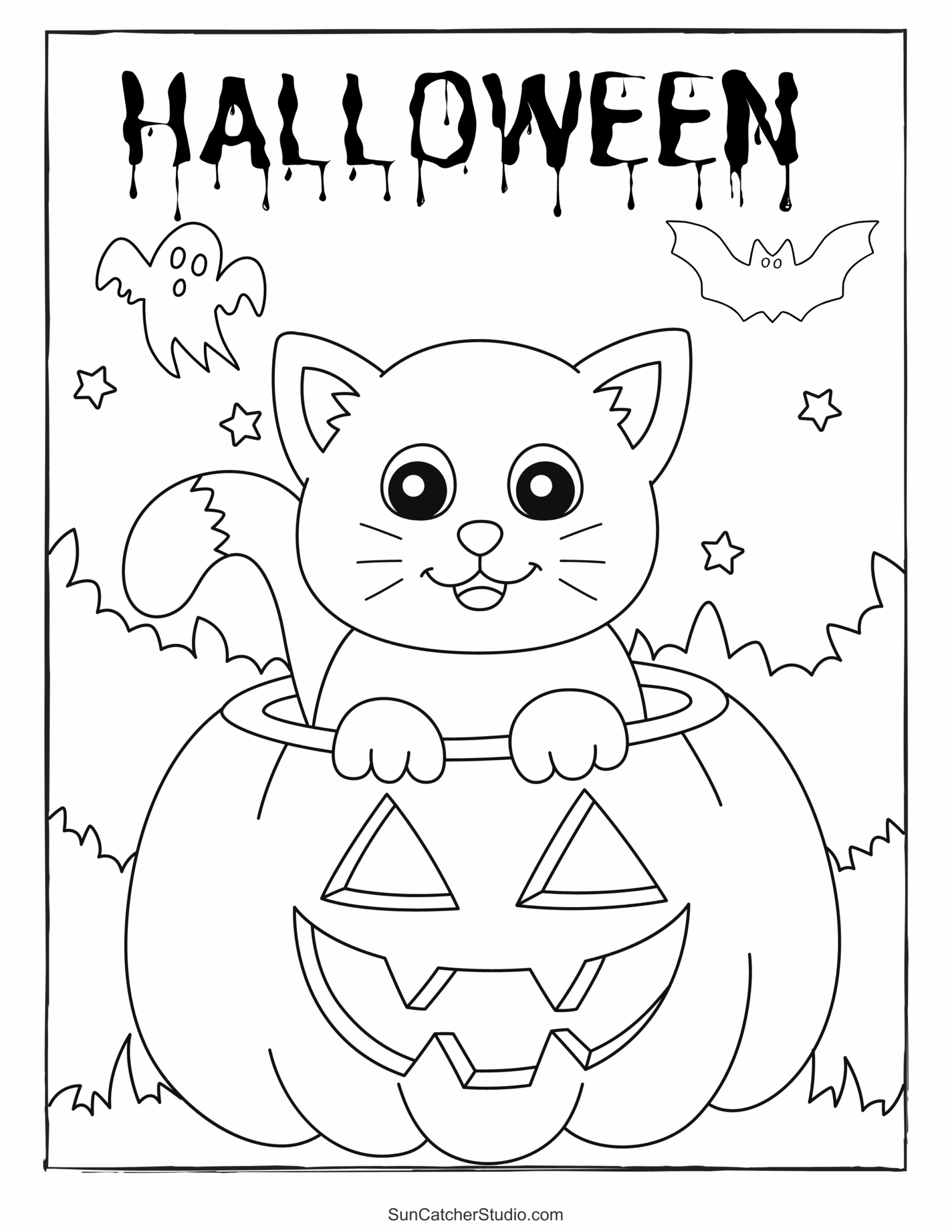 Halloween Color Pages Printable