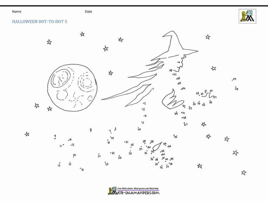 Halloween Dot To Dot Printables