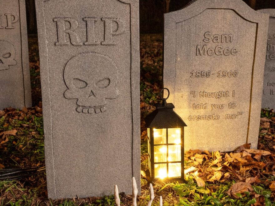 Halloween Tombstones Easy DIY Decorations