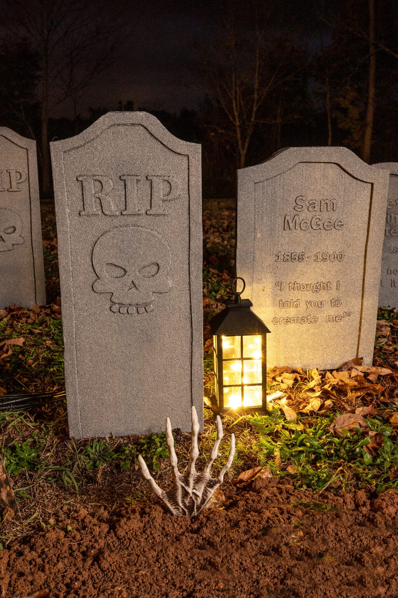 Halloween Tombstones Easy DIY Decorations