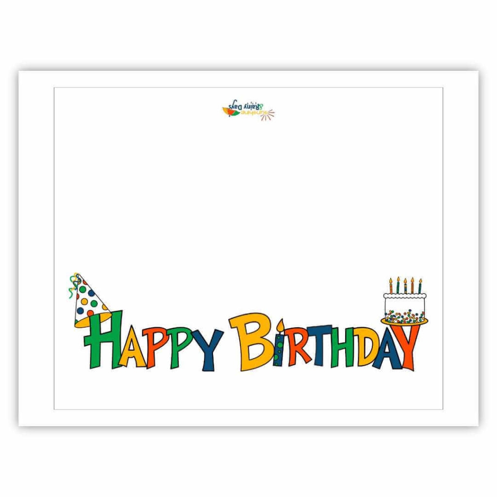 Free Birthday Card Printable Template