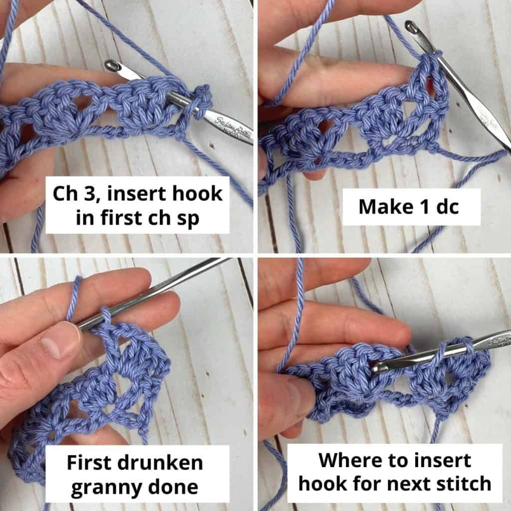 How To Crochet The Drunken Granny Stitch Photos Video 