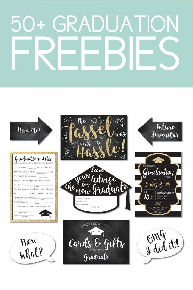 How To Download 50 Graduation Printables For Free