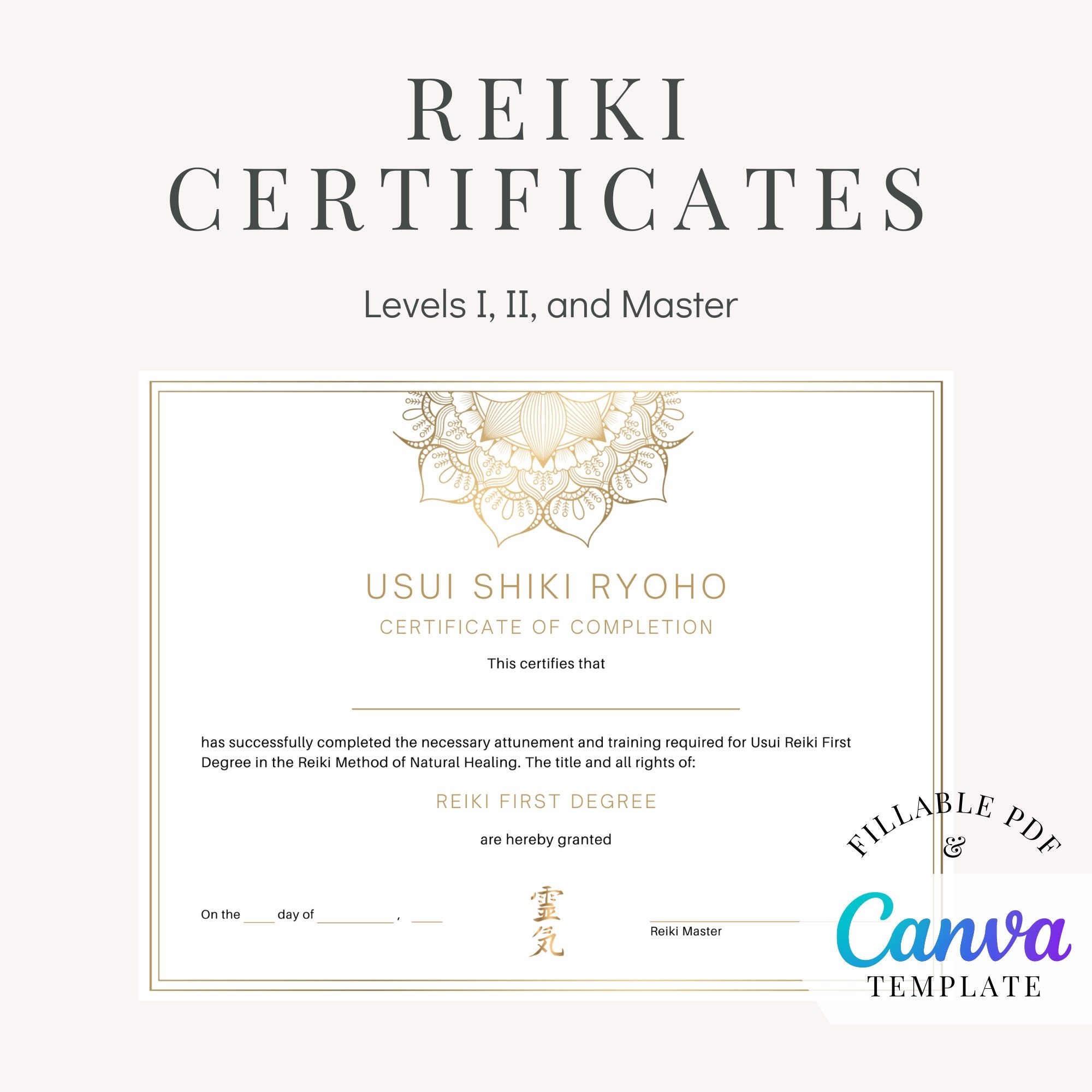 How To Download And Edit The Reiki 1 2 And 3 Certificate Worksheets Library