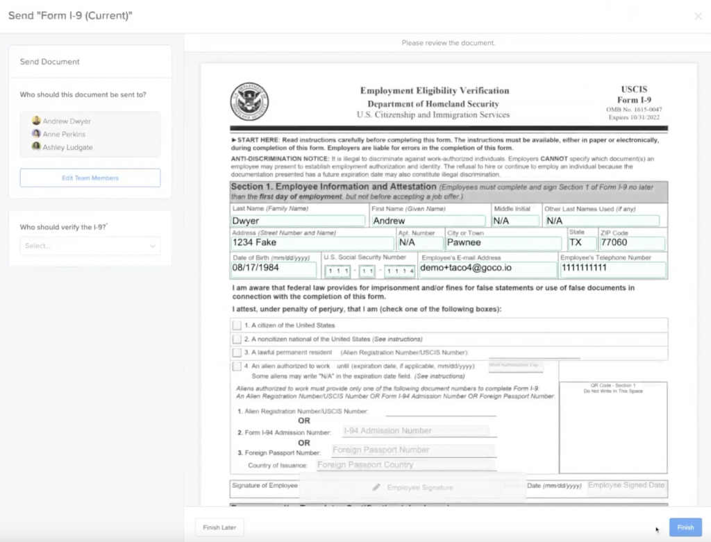 How To Fill Out I 9 Form