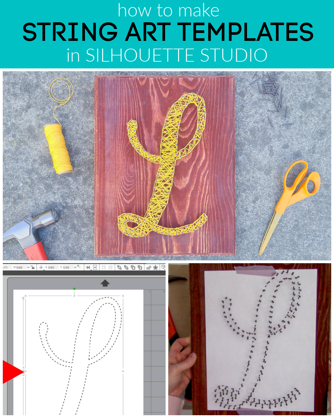 How To Make A String Art Pattern In Silhouette Studio Basic Edition Silhouette School