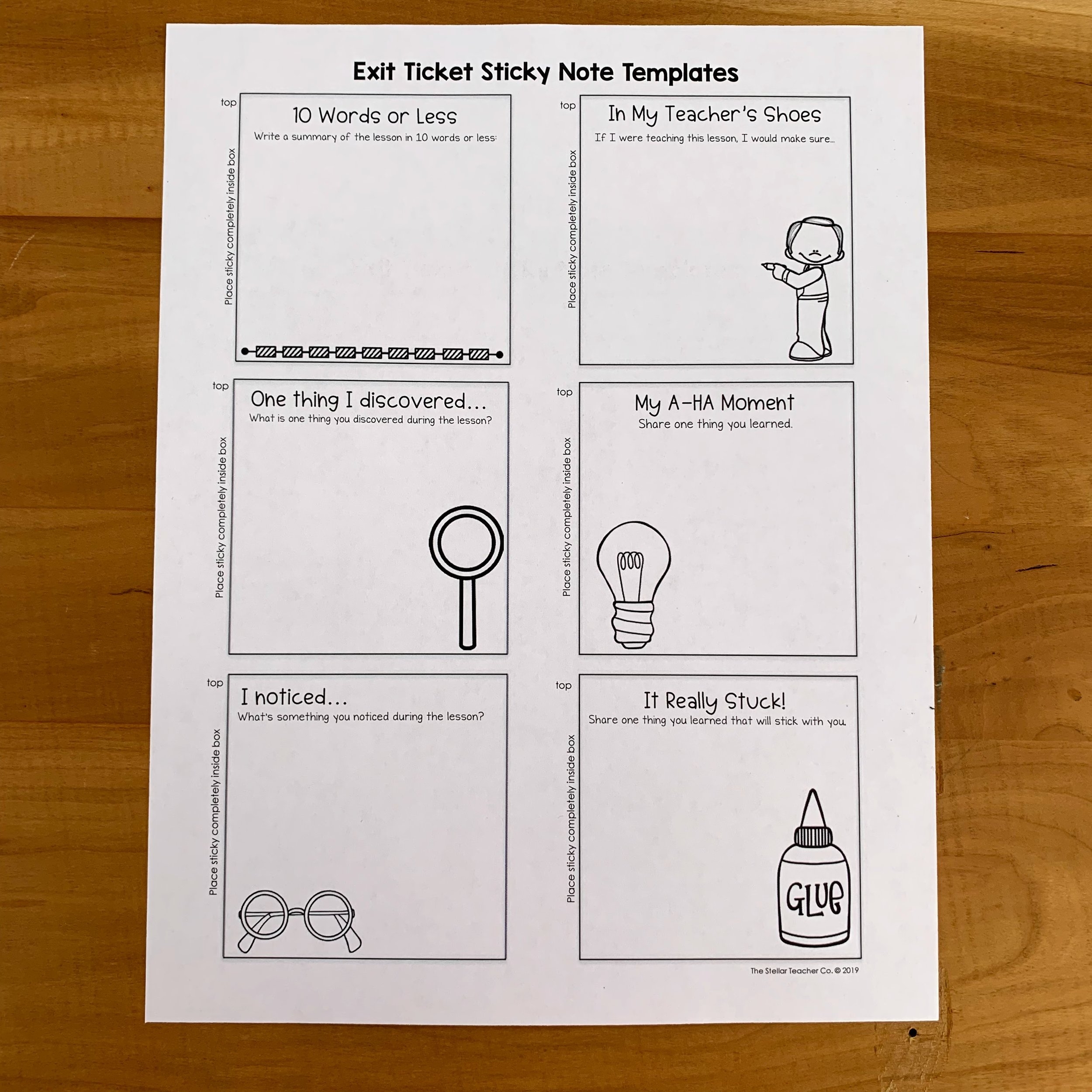 How To Print On Sticky Notes Stellar Teaching Co 