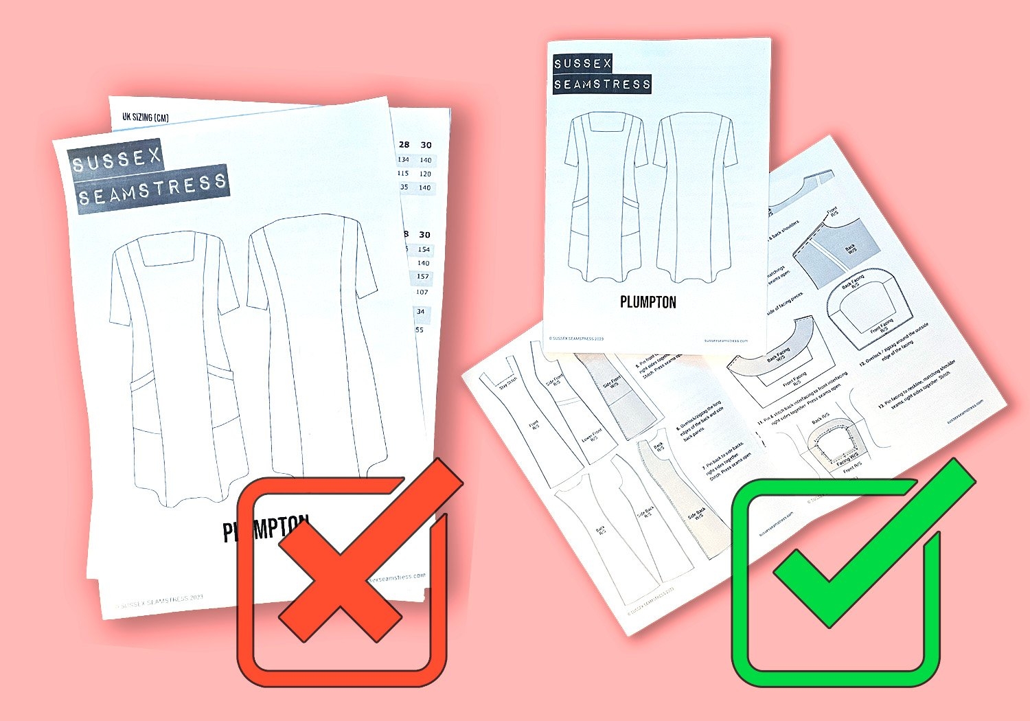 How To Print PDF Sewing Pattern Instruction Manuals As Booklets Sussex Seamstress Sewing Patterns