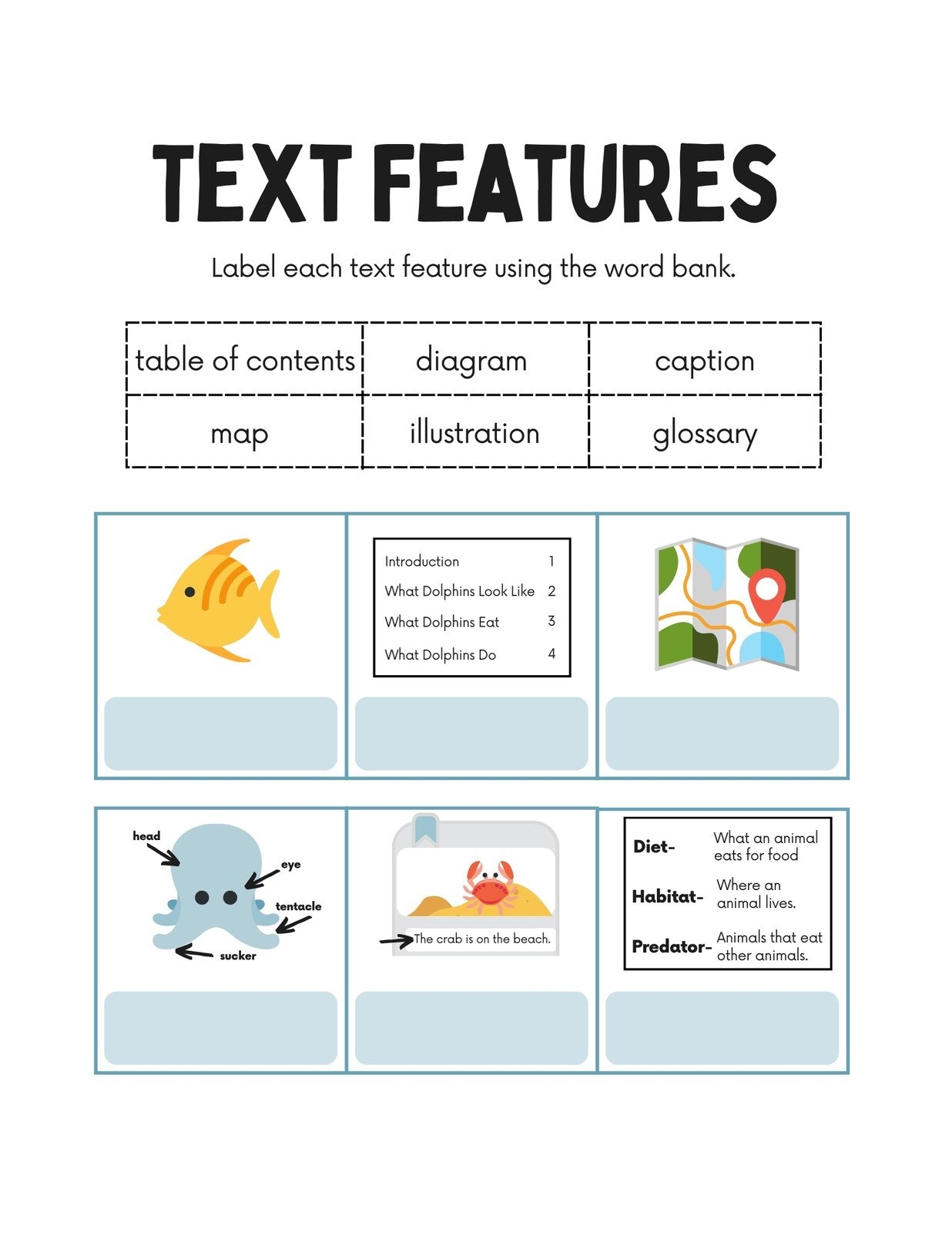 Identifying Text Features Worksheet Learn To Analyze And Understand Texts Efficiently