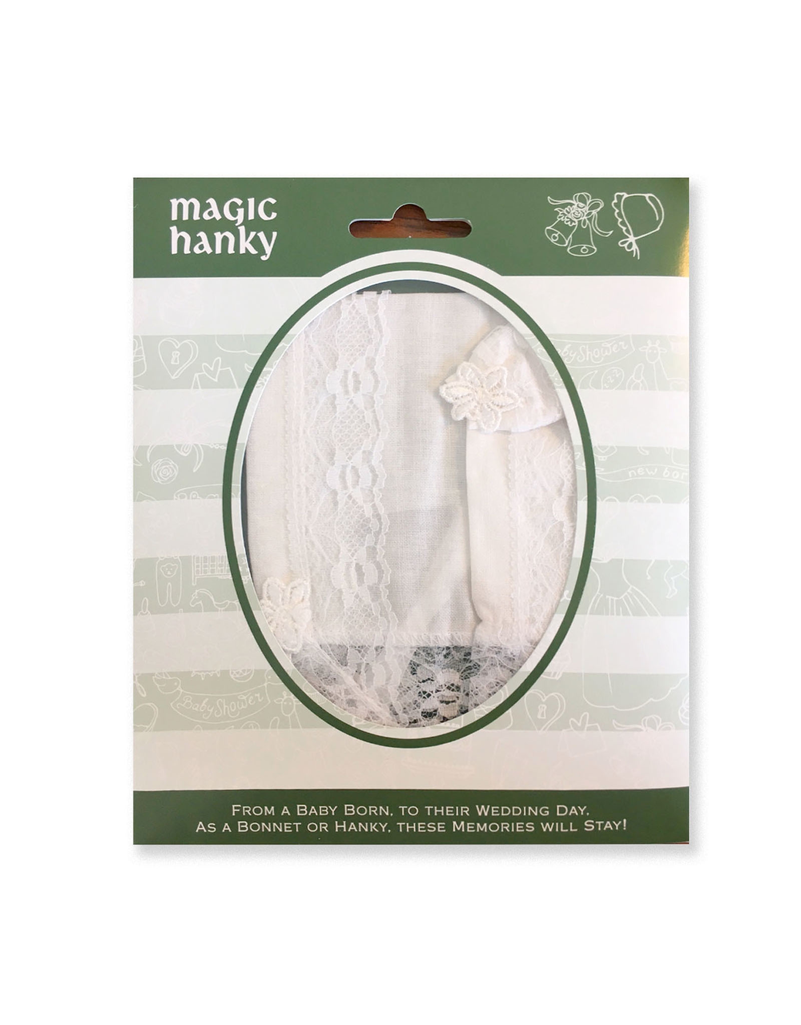 Irish Christening Bonnet Handkerchief Cheap
