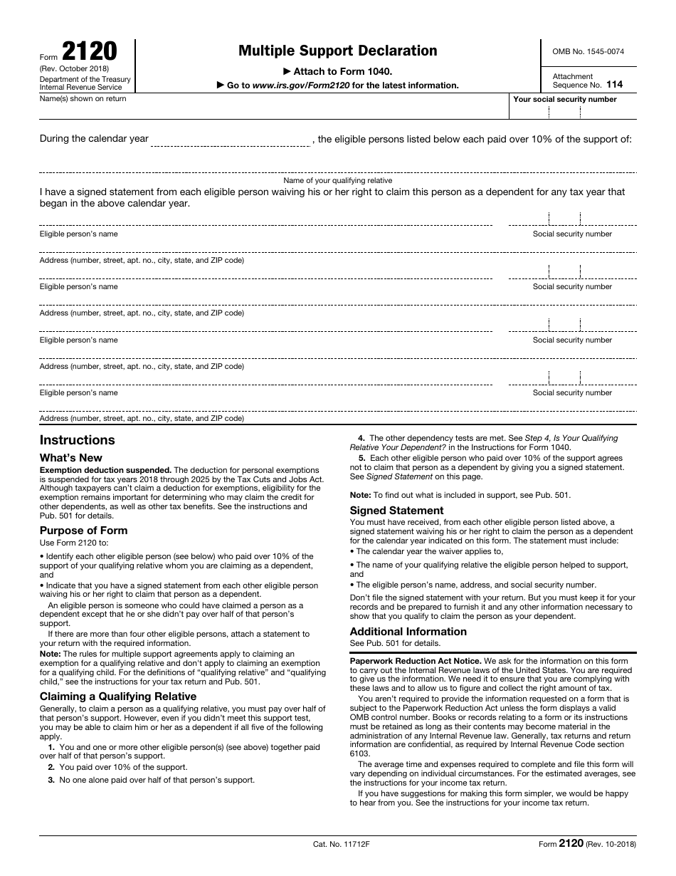 IRS Form 2120 Fill Out Sign Online And Download Fillable PDF Templateroller