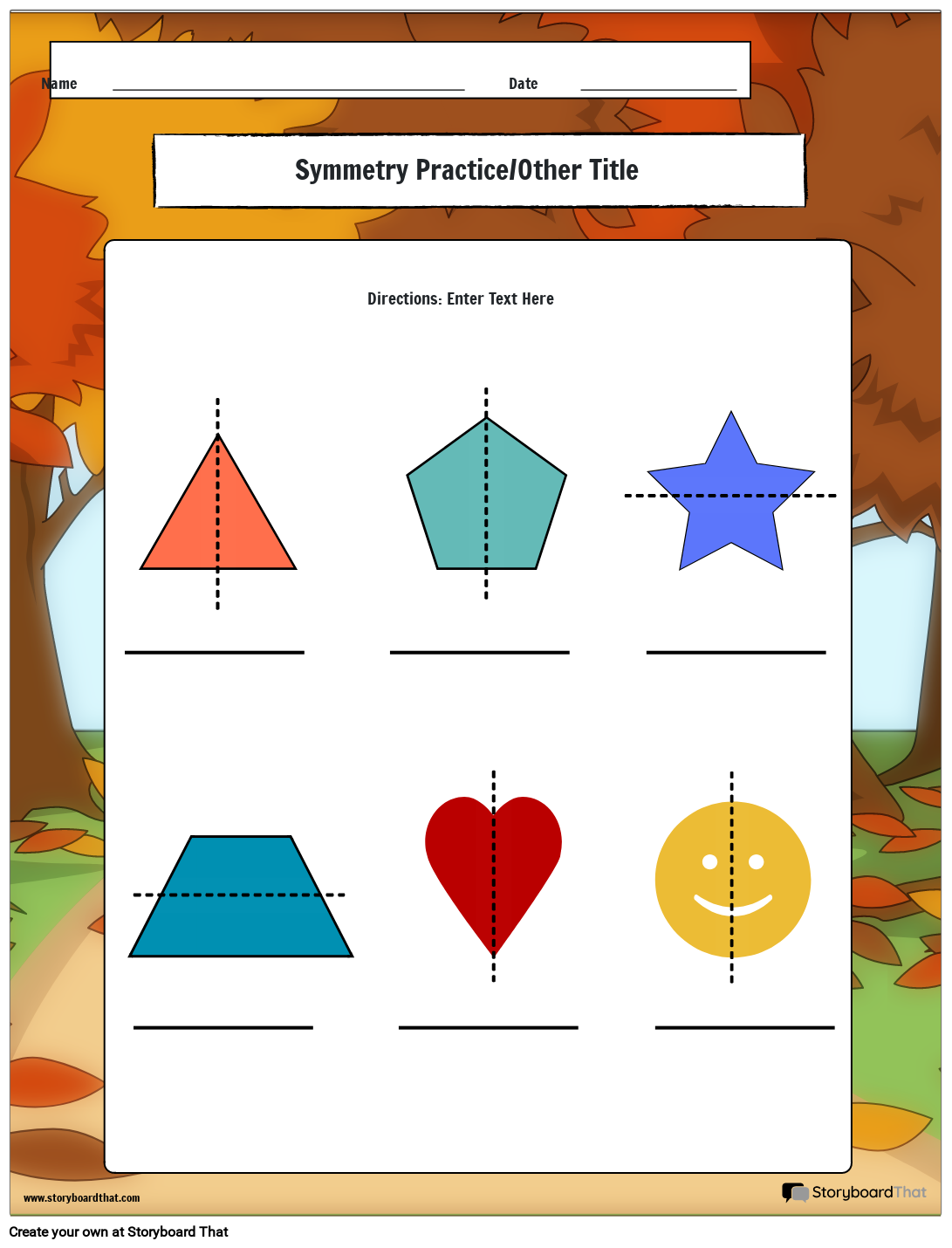 Free Printable Symmetry Worksheets Sixth Grade