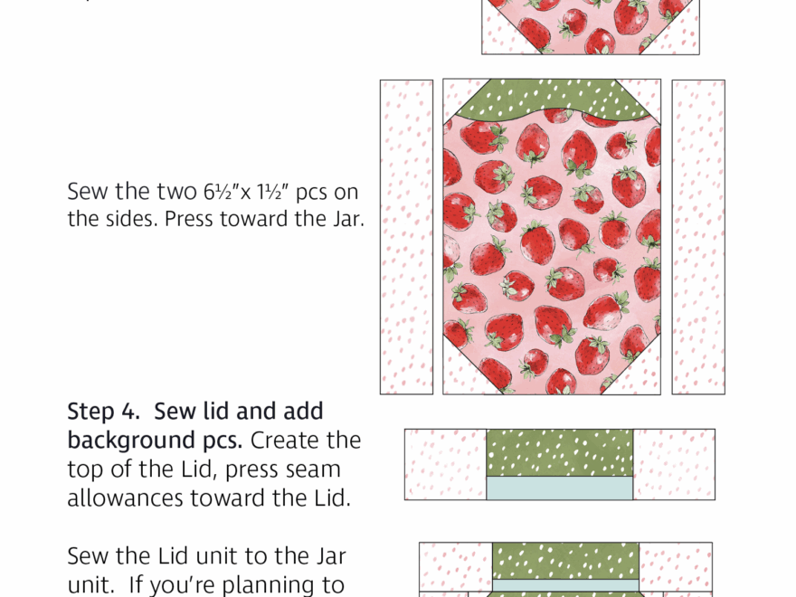 Jam Jar Block A Free Pattern BRIAR HILL DESIGNS