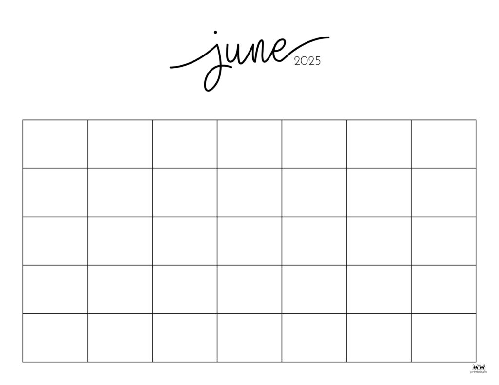 Printable Calendars June 2025