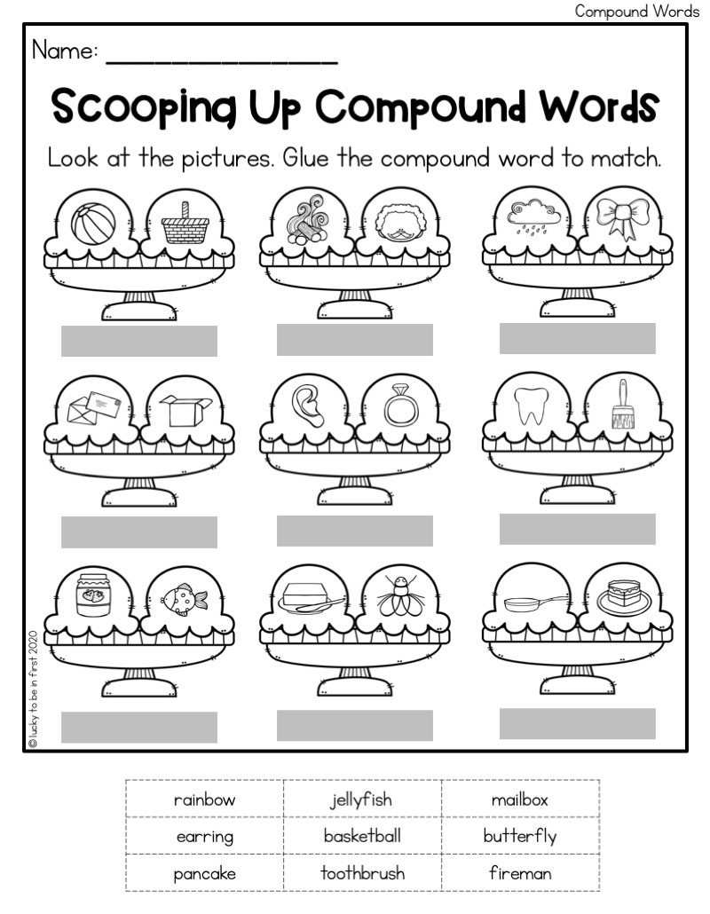 Free Printable Worksheets For 1st Grade Language Arts