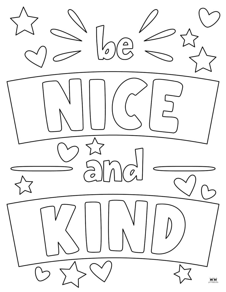 Kindness Coloring Pages 45 FREE Pages Printabulls