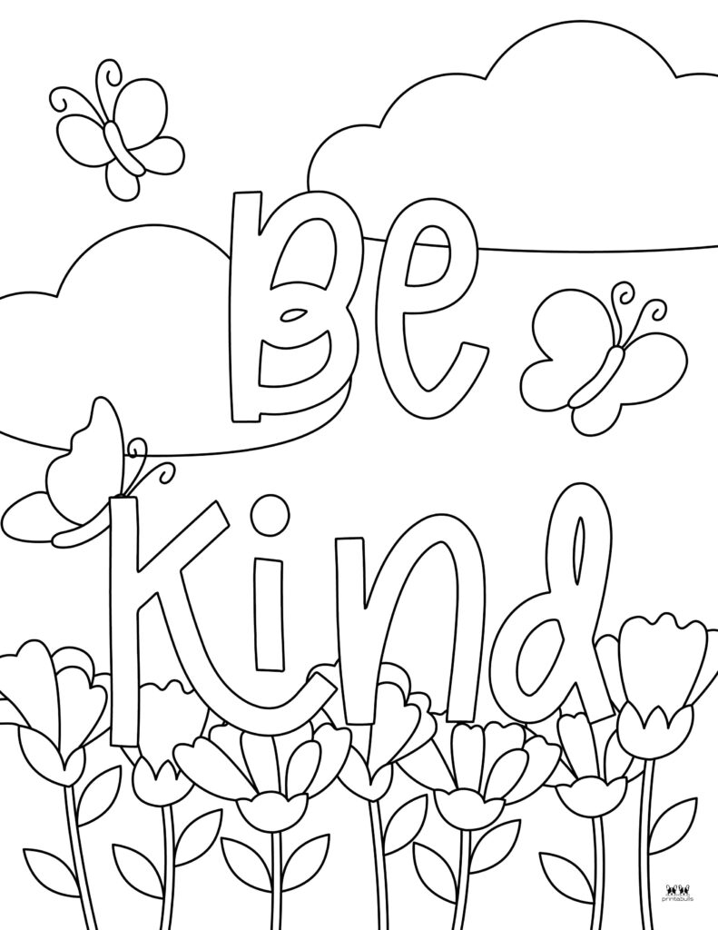 Free Printable Kindness Coloring Pages