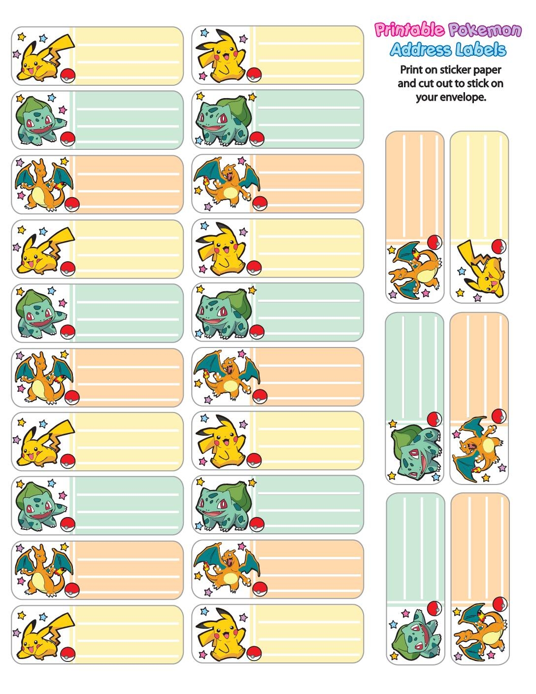 Labels Pokemon